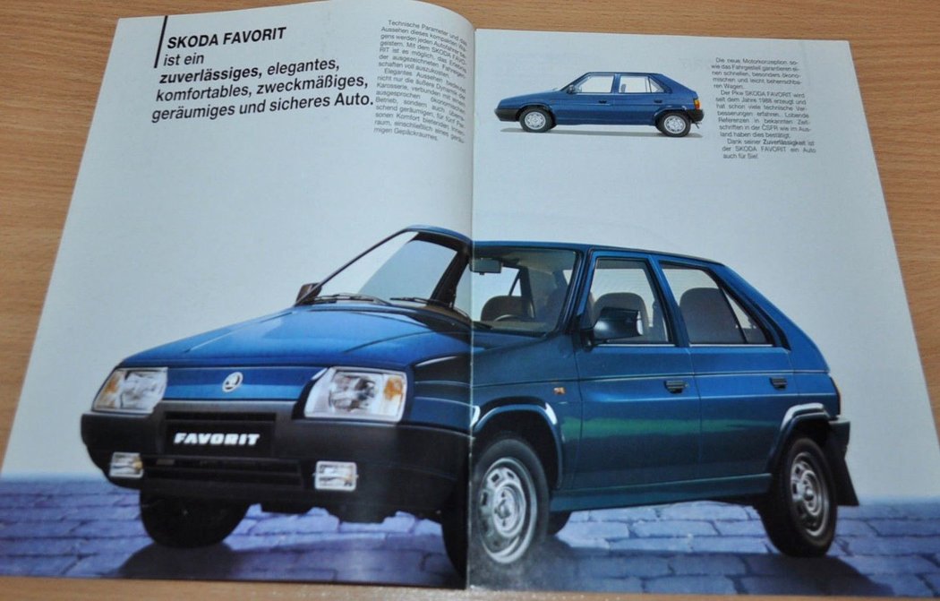 Prospekt Škoda Favorit (1990)