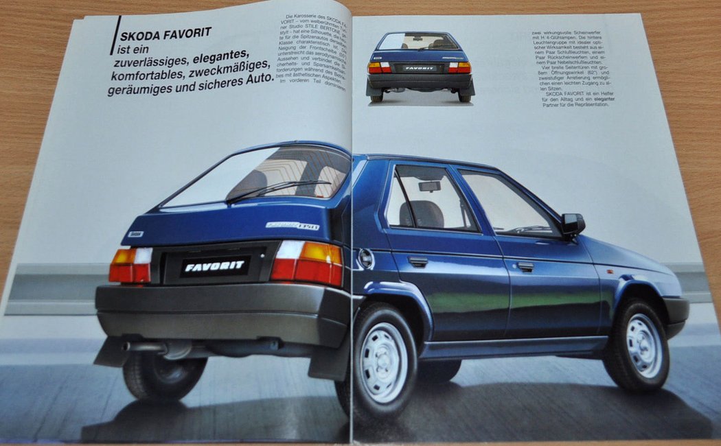 Prospekt Škoda Favorit (1990)