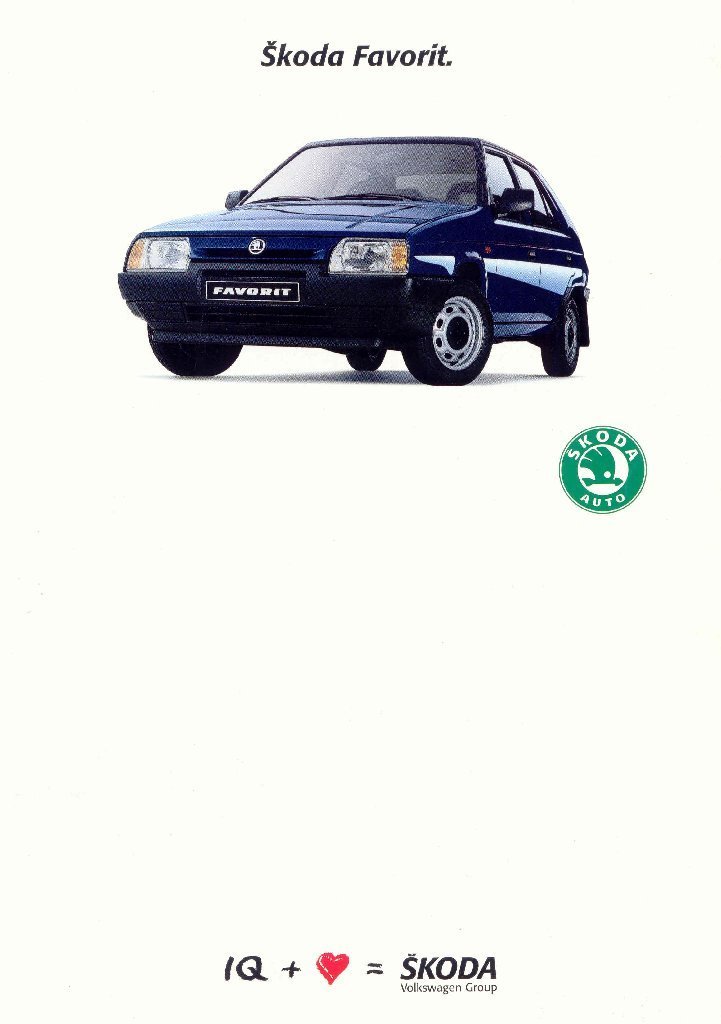 Prospekt Škoda Favorit (1993)