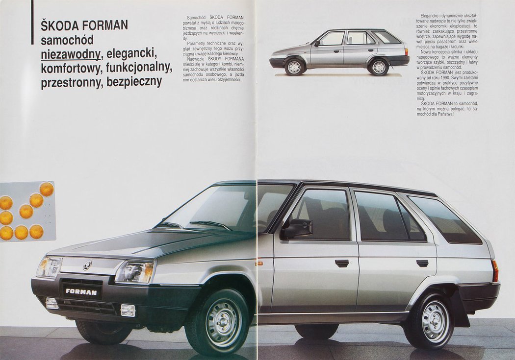 Prospekt Škoda Forman (1992)