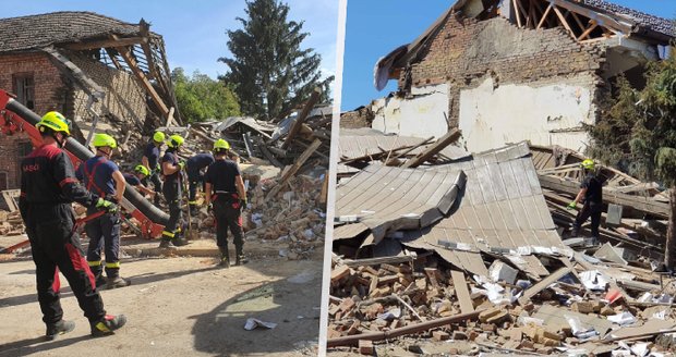 Výbuch v Olšanech manželům zničil zrekonstruovaný dům: Kdo byl jejich soused? Vyhodil dům do povětří kvůli dluhům?