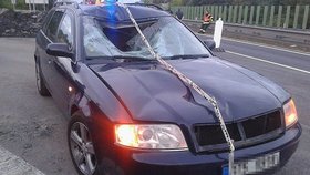 Muž (†52) u Prostějova přecházel noční dálnici: Po srážce s autem zemřel