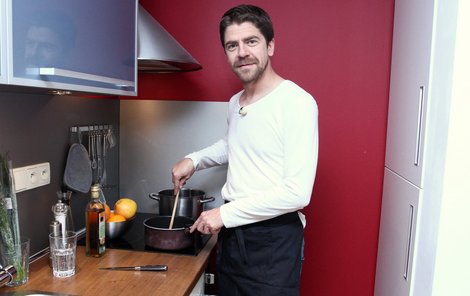 Viktor Limr v kuchyni