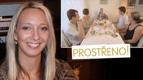 Prostřeno! Nejsem žádná štěkna!, brání se Linda. Tereza jí ale nešetří