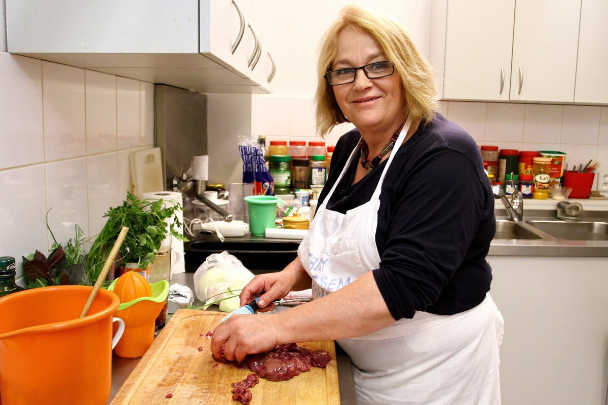 Jitka Smutná netušila, že má u stolu dvě vegetariánky.