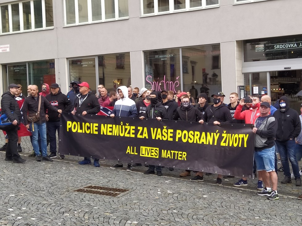 V Brně se v sobotu uskutečnila protestní akce  na podporu hnutí Black Lives Matter v USA. Nesouhlas s ní vyjádřili Slušní lidé, vše se obešlo bez potyček.