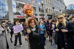 Ruské volby: K protestu se sešli i lidé v Praze na Václavském náměstí (17.3.2024)