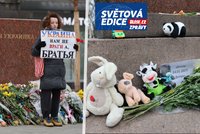 "Nemůžu mlčet." Protiválečné květinové protesty se objevily už v 60 ruských městech