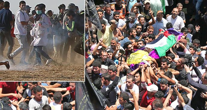 Při protestu na hranici Pásma Gazy a Izraele zemřela Palestinka