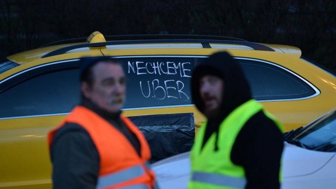 Protest pražských taxikářů