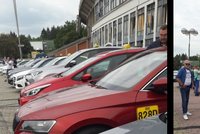 Taxikáři v Brně brzdí dopravu: Protestují proti zákazu vjezdu na náměstí Svobody