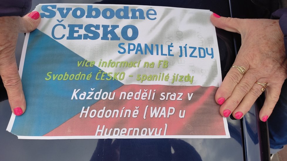 V neděli 11. dubna vyjela z Hodonína spanilá jízda, její účastníci tím kritizují aktuální protikoronavirová opatření.