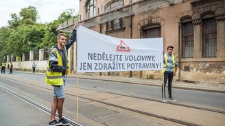 OBRAZEM: Protest zemědělců v centru Prahy. Nelíbí se jim dotace ve prospěch malých farmářů