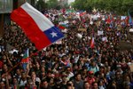 Protestů v Chile se zúčastnilo na milion lidí.