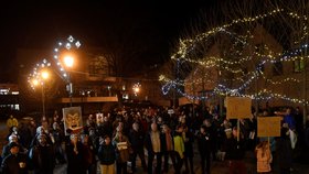 Stovky lidí se sešly po celé republice, aby v menších městech 16. prosince protestovali proti premiérovi Andreji Babišovi. Požadovaly opět jeho demisi. Protesty se konaly například v Děčíně, Táboře, Domažlicích, Berouně, nebo Trutnově. Akci svolal spolek Milion chvilek pro demokracii (16. 12. 2019)