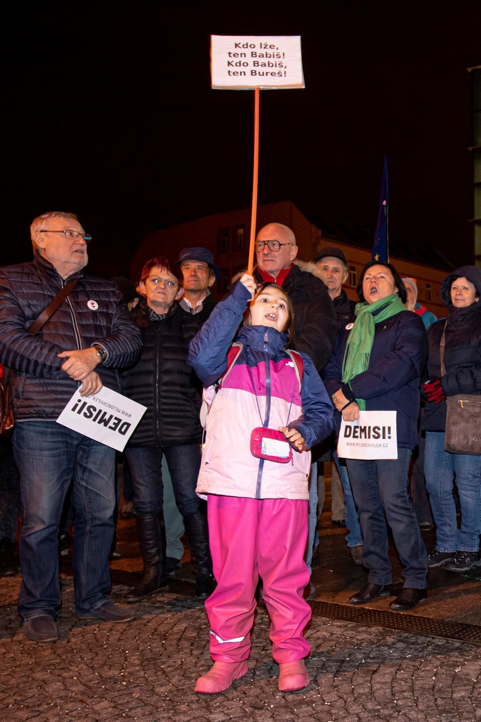 Stovky lidí se sešly po celé republice, aby v menších městech 16. prosince protestovali proti premiérovi Andreji Babišovi. Požadovaly opět jeho demisi. Protesty se konaly například v Děčíně, Táboře, Domažlicích, Berouně, nebo Trutnově. Akci svolal spolek Milion chvilek pro demokracii (16. 12. 2019)