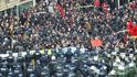 Protesty proti kapitalismu ve Frankfurtu nad Mohanem