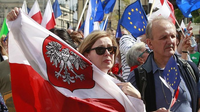 Protesty proti polské vládě