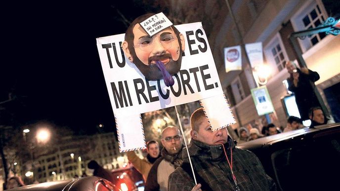Protivládní demonstrace ve Španělsku