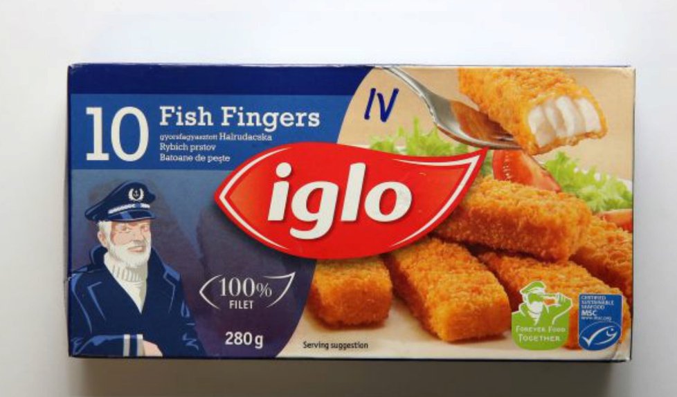 Málo výrazné: Iglo Fish fingers