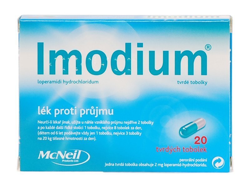 Imodium je určeno k symptomatické léčbě akutního a chronického průjmu. V lékárnách za 20 tablet dáte od 135 kč.