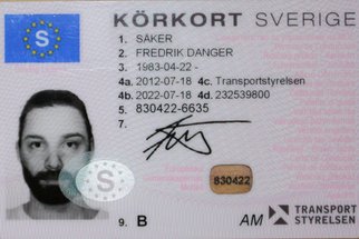 Švéd si nakreslil na řidičák vlastní portrét. Co na to úřady? 