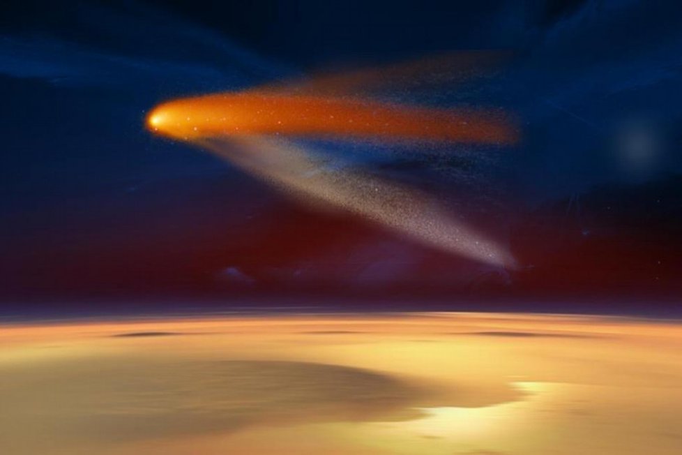 Průlet komety Siding Spring kolem Marsu