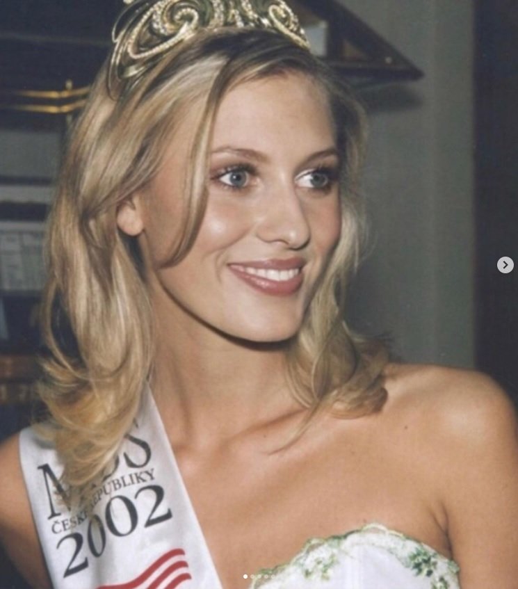 Kateřina Průšová, když v roce 2002 získala korunku Miss