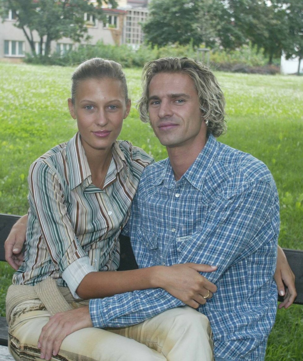 Česká Miss 2002 Kateřina Průšová s prvním přítelem Ivo Brožkem