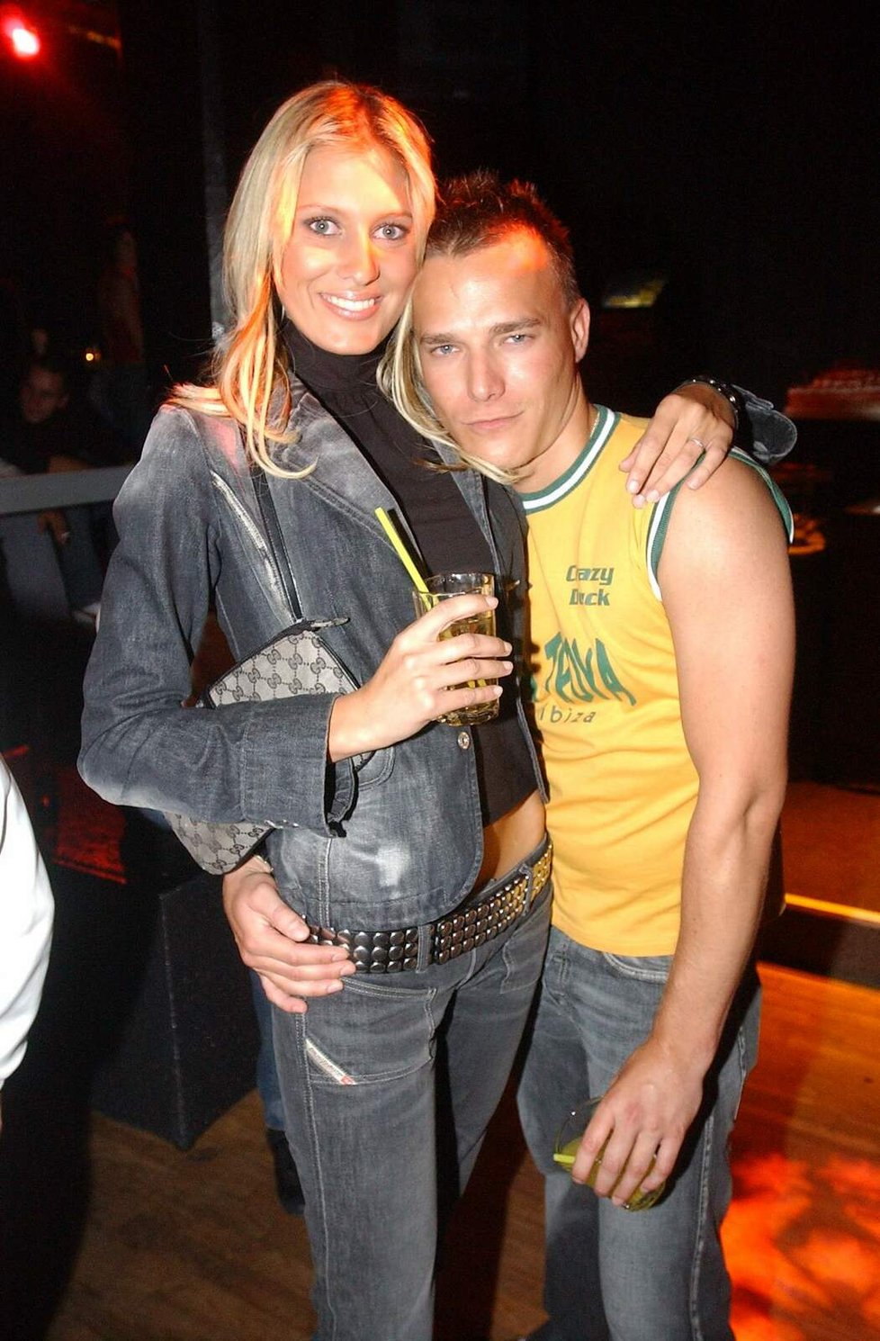 Česká Miss 2002 Kateřina Průšová a DJ Orbit