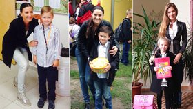 Do první třídy dnes nastoupil i syn Gábiny Partyšové, Libušky Vojtkové a dcera Andrey Verešové.