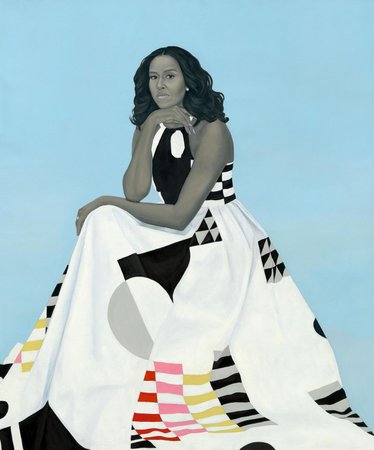 Portrét Michelle Obamové je oceňován jak kritiky, tak jejím mužem.