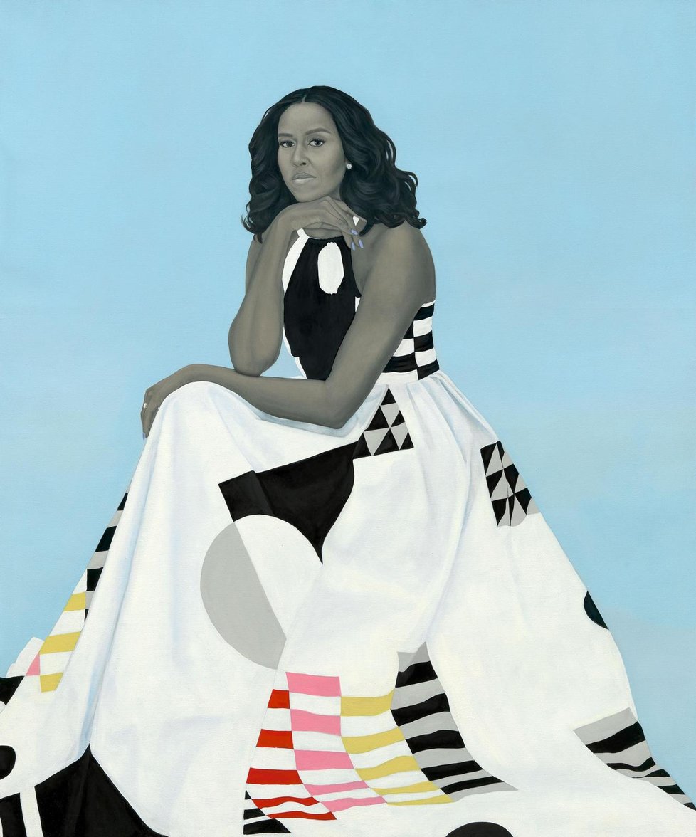 Portrét Michelle Obamové je oceňován jak kritiky, tak jejím mužem.