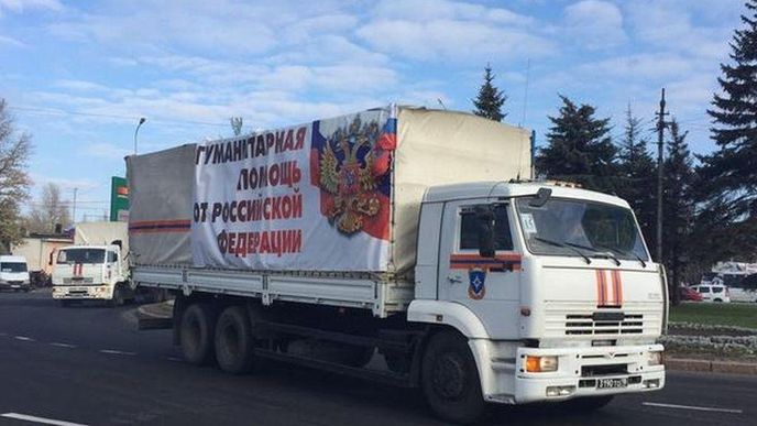 První kamion prý dorazil do Doněcku