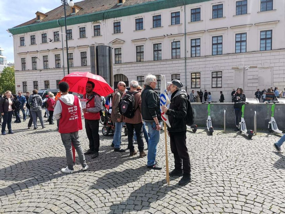 Demonstrace na prvního máje v Praze (1.5.2023)