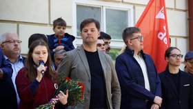 Předseda SOCDEM Jiří Nedvěd na Střeleckém ostrově (1.5.2026)