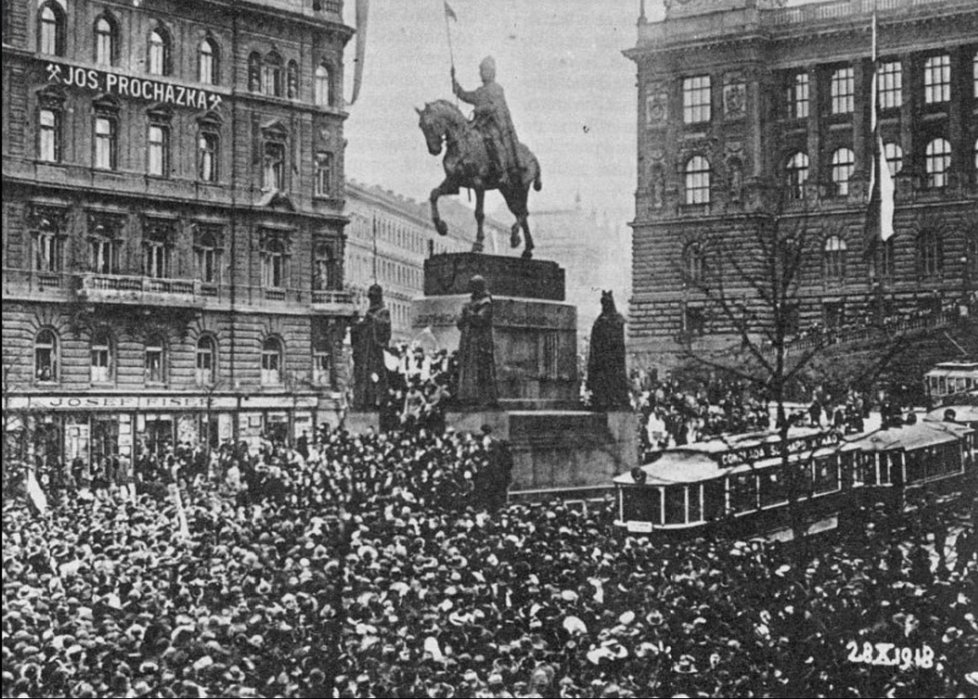Václavské náměstí, Praha, 28. října 1918