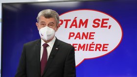 Premiér Andrej Babiš byl hostem pořadu Ptám se, pane premiére.