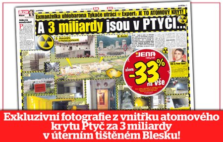 Exkluzivní fotografie z Ptyče v úterním Blesku!