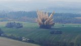 Nevybuchlá puma vyhnala na Opavsku z domovů stovky lidí: Pyrotechnik ji na místě odpálil