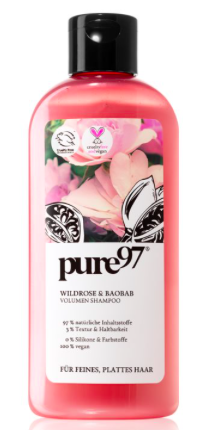 Objemový šampon pro jemné a zplihlé vlasy, pure97, 60 Kč (250 ml)
