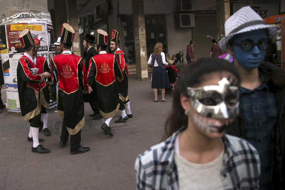 Oslavy nejveselejšího židovského svátku Purim