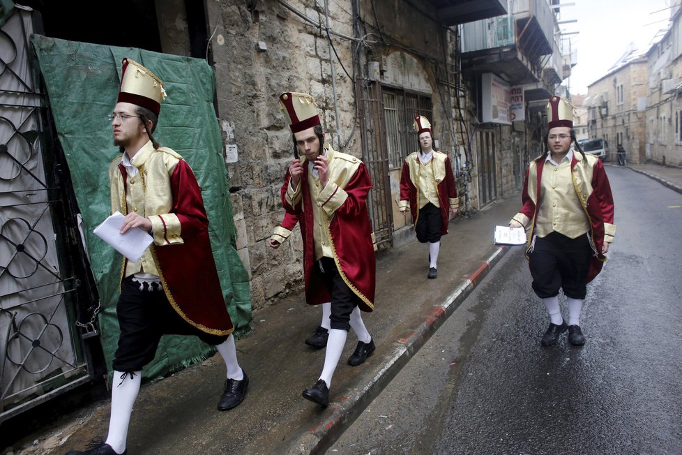 Oslavy nejveselejšího židovského svátku Purim