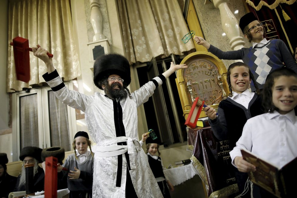 Oslavy nejveselejšího židovského svátku Purim