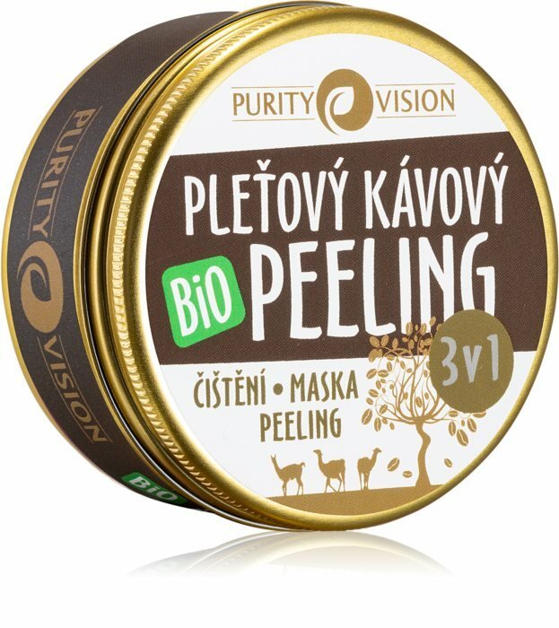 Kávový pleťový peeling, Purity Vision, 249 Kč (70 ml), koupíte na www.purityvision.cz