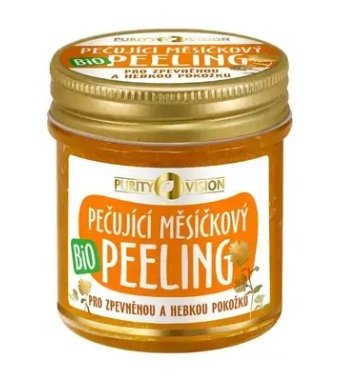 Bio pečující měsíčkový peeling, Purity Vision, 219 Kč, koupíte na www.purityvision.cz