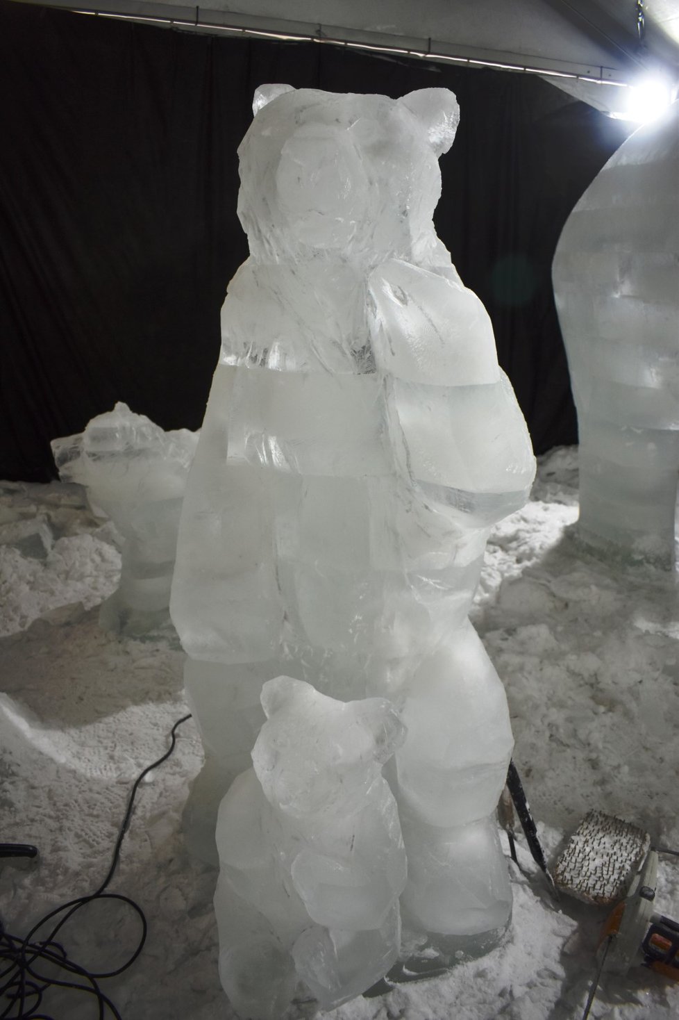 Letošní ročík festivalu ledových soch na Pustevnách se nese v duchu Noemovy archy.