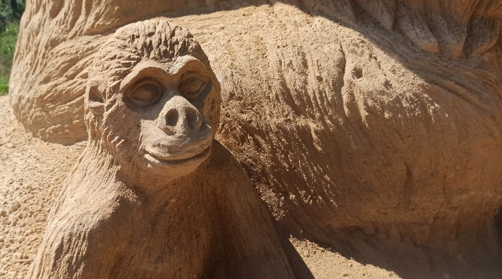 Pískové sochy na Pustevnách letos znázorňují ohrožená zvířata z Červeného seznamu.