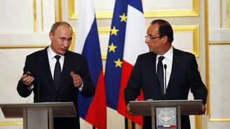 Hollande s Putinem se neshodli v názoru na řešení syrské krize