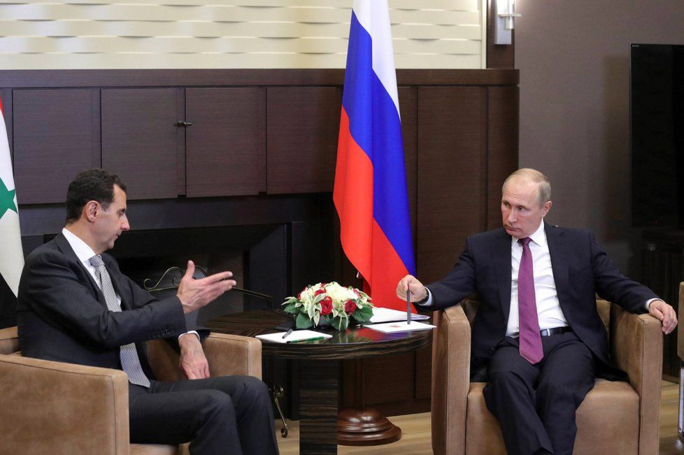 Před Milošem Zemanem se Vladimir Putin setkal v Soči se syrským prezidentem Bašárem Asadem.